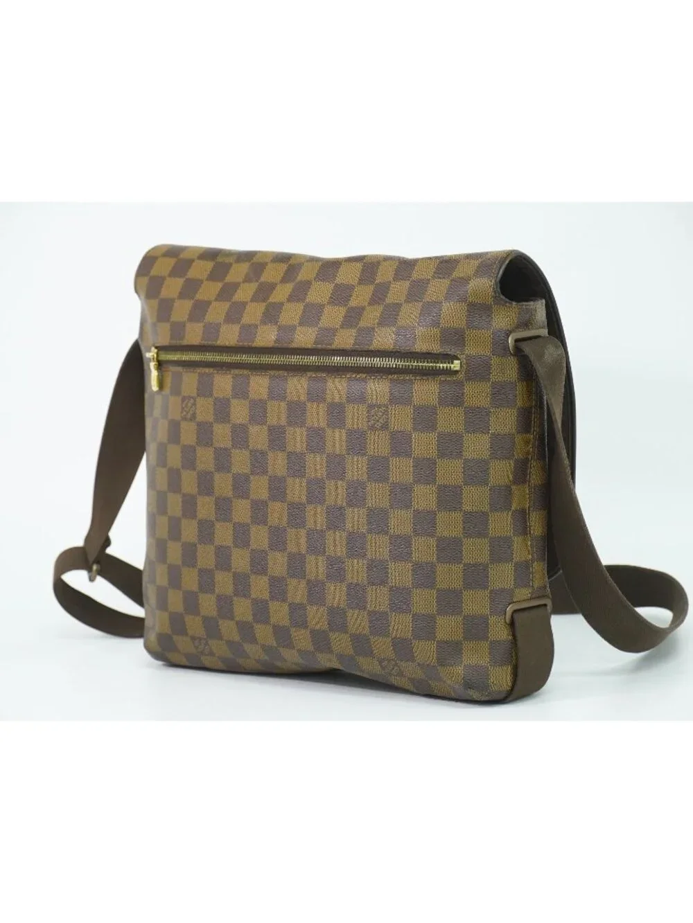 Louis Vuitton LV Brooklyn MM Damier Ebene Shoulder Bag Brown